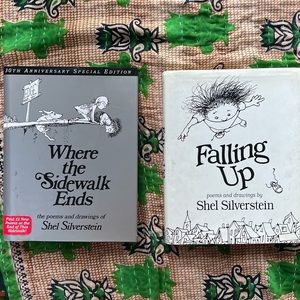 Kids Hardcover Books (2) Shel Silverstein; poems & drawings